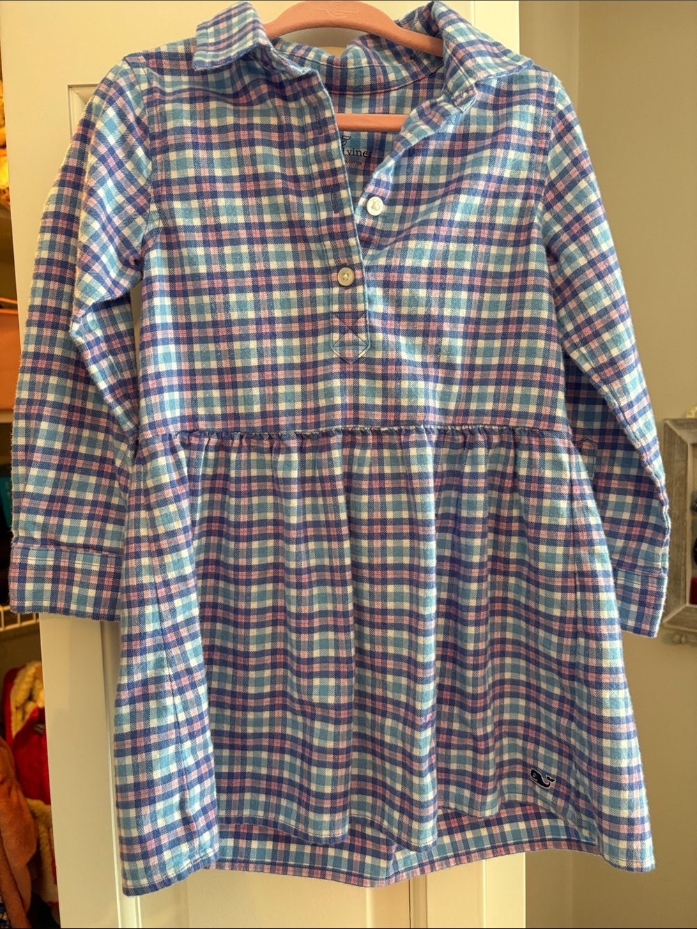 Vineyard Vines Girls Plaid Dress - 3T